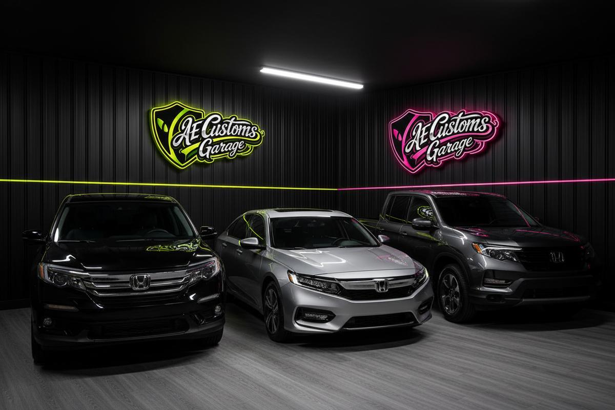 Honda Pilot, Accord y Ridgeline en AE Customs Garage