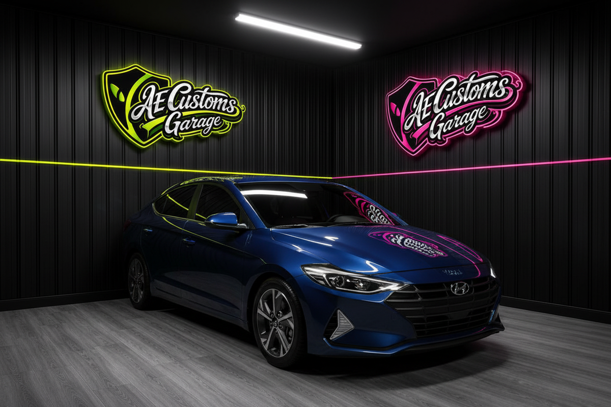 Hyundai Elantra en AE Customs Garage