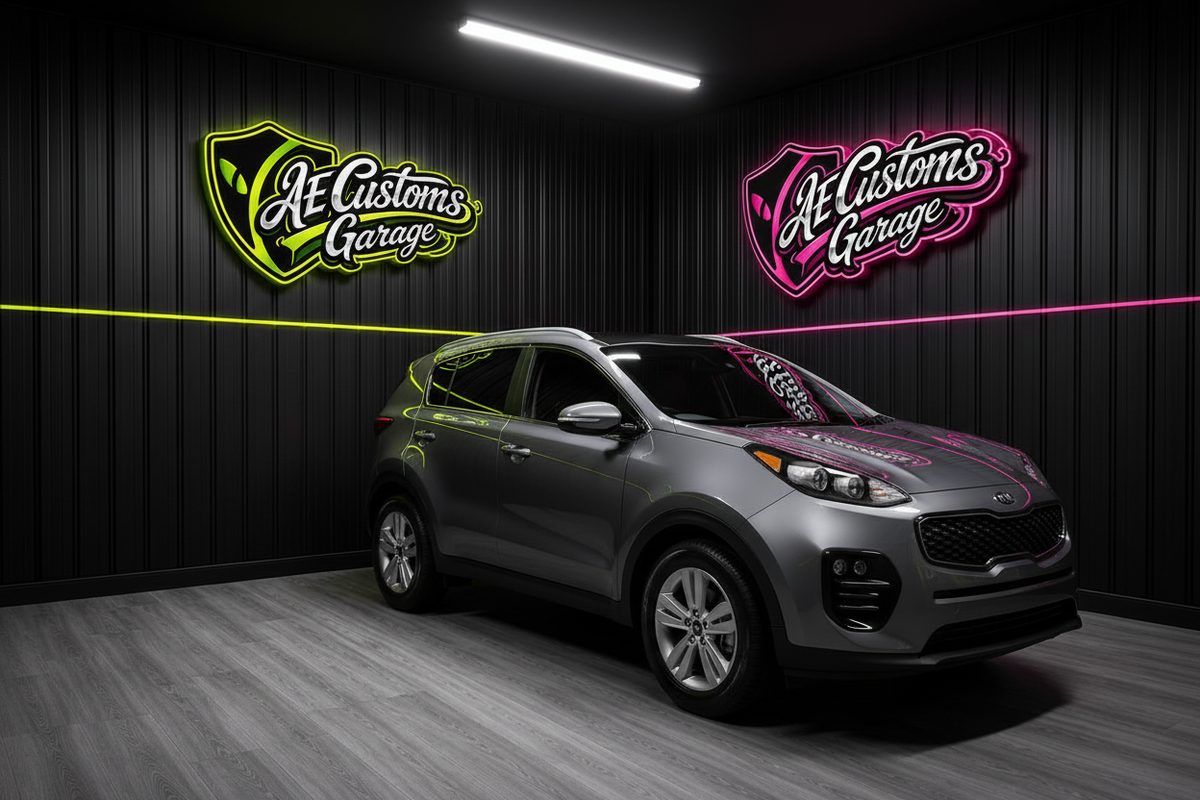 Kia Sportage en Garage AE Customs