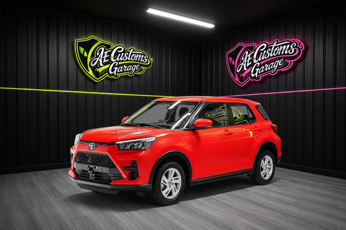 Toyota Raize Rojo en AE Customs Garage