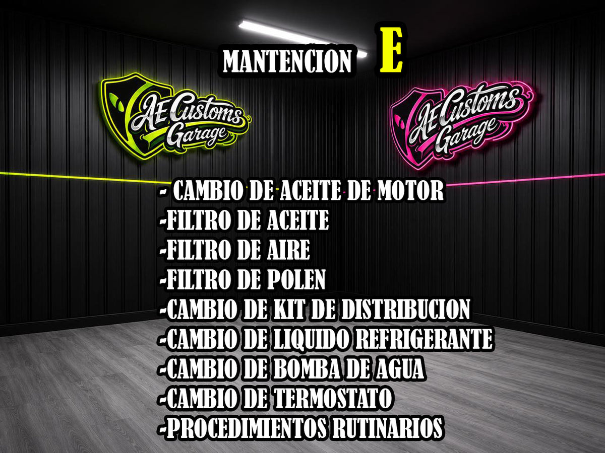 MANTENCION POR KILOMETRAJE VEHICULOS COMUNES TIPO C