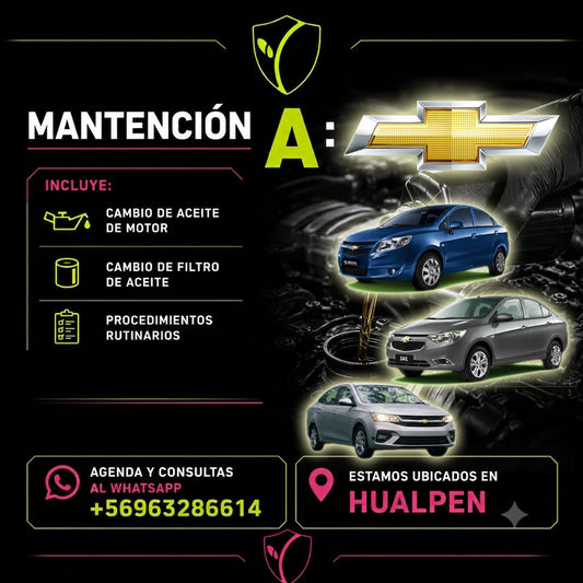MANTENCION A CHEVROLET SAIL