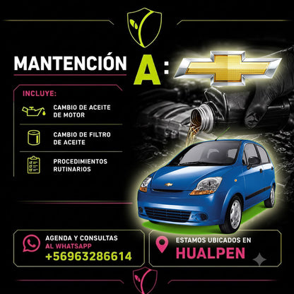 MANTENCION A CHEVROLET SPARK