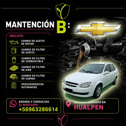MANTENCION B CHEVROLET CORSA REPUESTOS ALTERNATIVOS