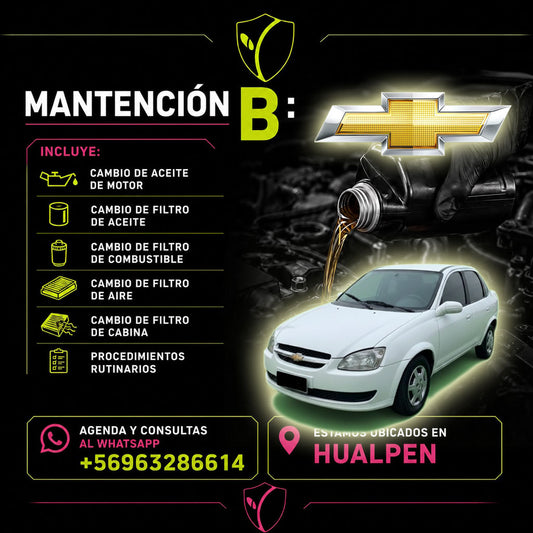 MANTENCION B CHEVROLET CORSA REPUESTOS ALTERNATIVOS