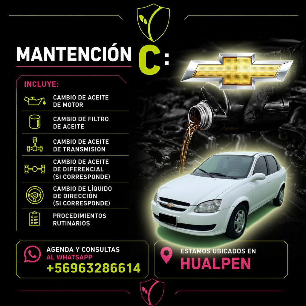 MANTENCION C CHEVROLET CORSA REPUESTOS ALTERNATIVOS