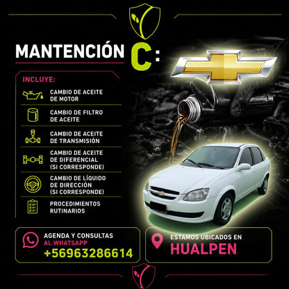 MANTENCION C CHEVROLET CORSA REPUESTOS ALTERNATIVOS