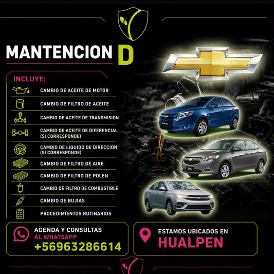 MANTENCION D CHEVROLET SAIL