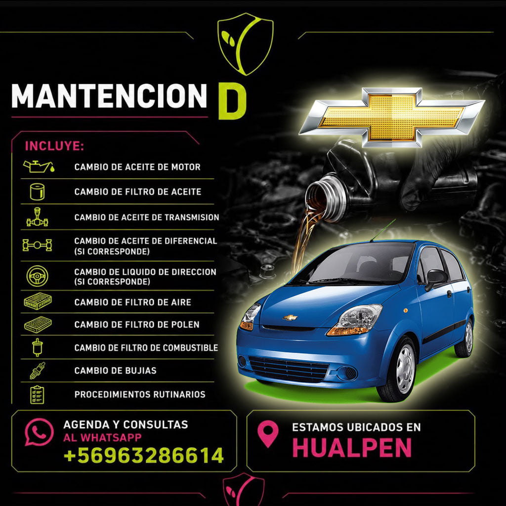 MANTENCION D CHEVROLET SPARK