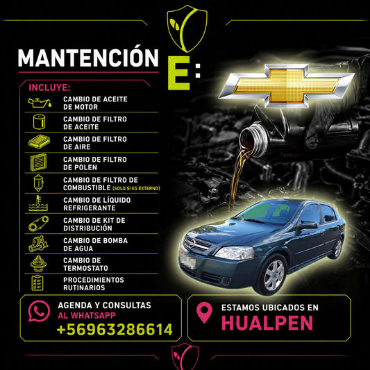 MANTENCION E CHEVROLET ASTRA REPUESTOS ALTERNATIVOS