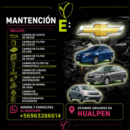 MANTENCION E CHEVROLET SAIL