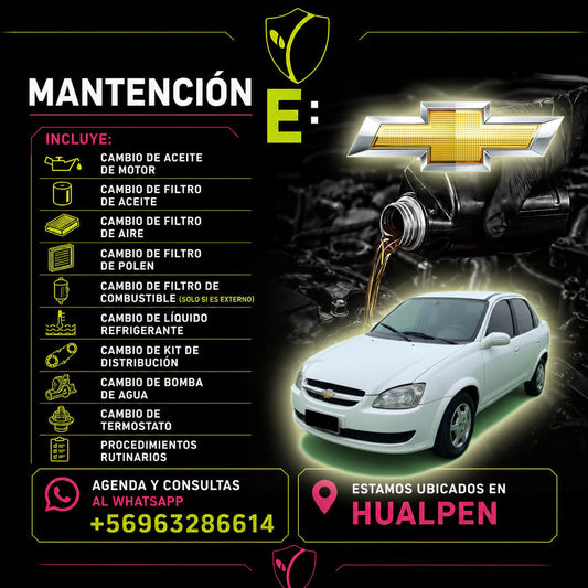 MANTENCION E CHEVROLET CORSA REPUESTOS ALTERNATIVOS