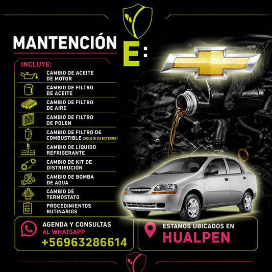 MANTENCION E CHEVROLET AVEO REPUESTOS ALTERNATIVOS