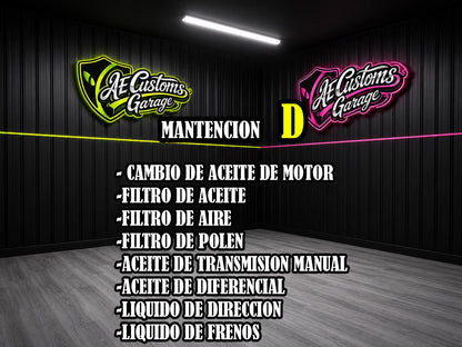 MANTENCION POR KILOMETRAJE MAZDA 1.5 Y 1.6