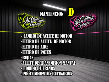 MANTENCION  MAZDA OTROS MODELOS