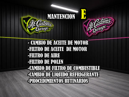 MANTENCION POR KILOMETRAJE VEHICULOS COMUNES VARIOS TIPO B1