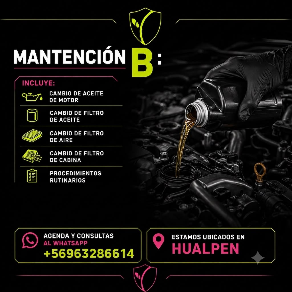 MANTENCION B REPUESTOS ALTERNATIVOS, AUTOMOVILES Y SUV (VER MODELOS EN LA DESCRIPCION)