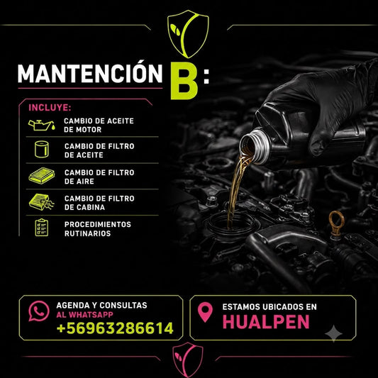 MANTENCION B SOLO MANO DE OBRA E INSUMOS DE TALLER, AUTOMOVILES Y SUV (VER MODELOS EN LA DESCRIPCION)