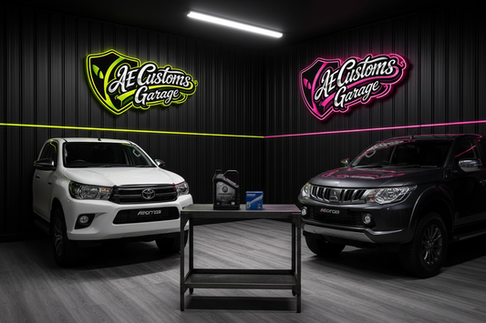 Hilux y L200 con bidón y filtro de aceite