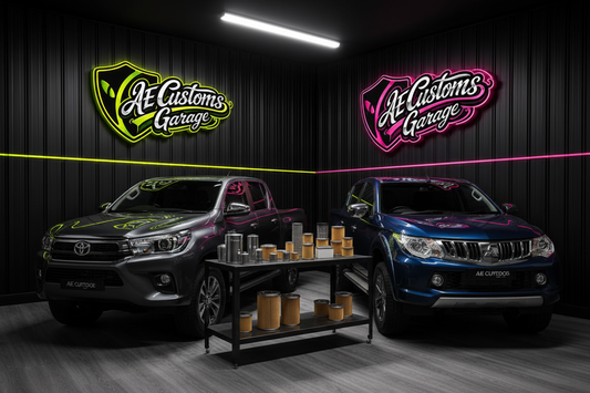 Hilux y L200 en AE Customs Garage