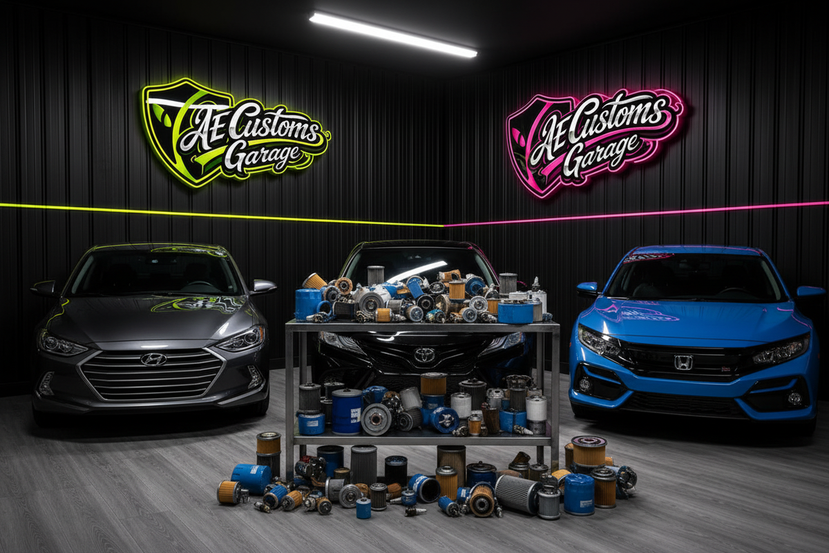 Hyundai Toyota y autos comunes con filtros y bujías