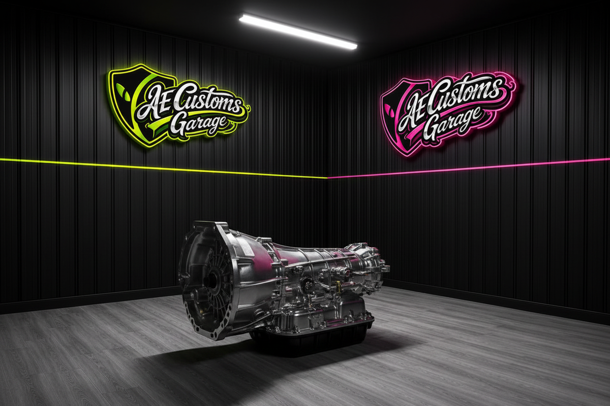 Transmisión Automática en Escenografía AE Customs